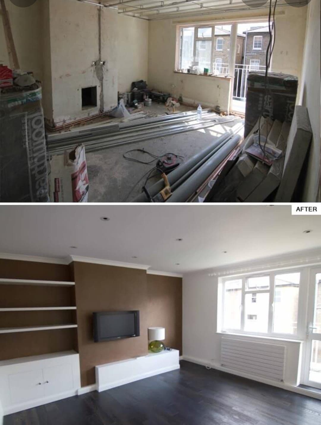 Built-In Lounge Shelving