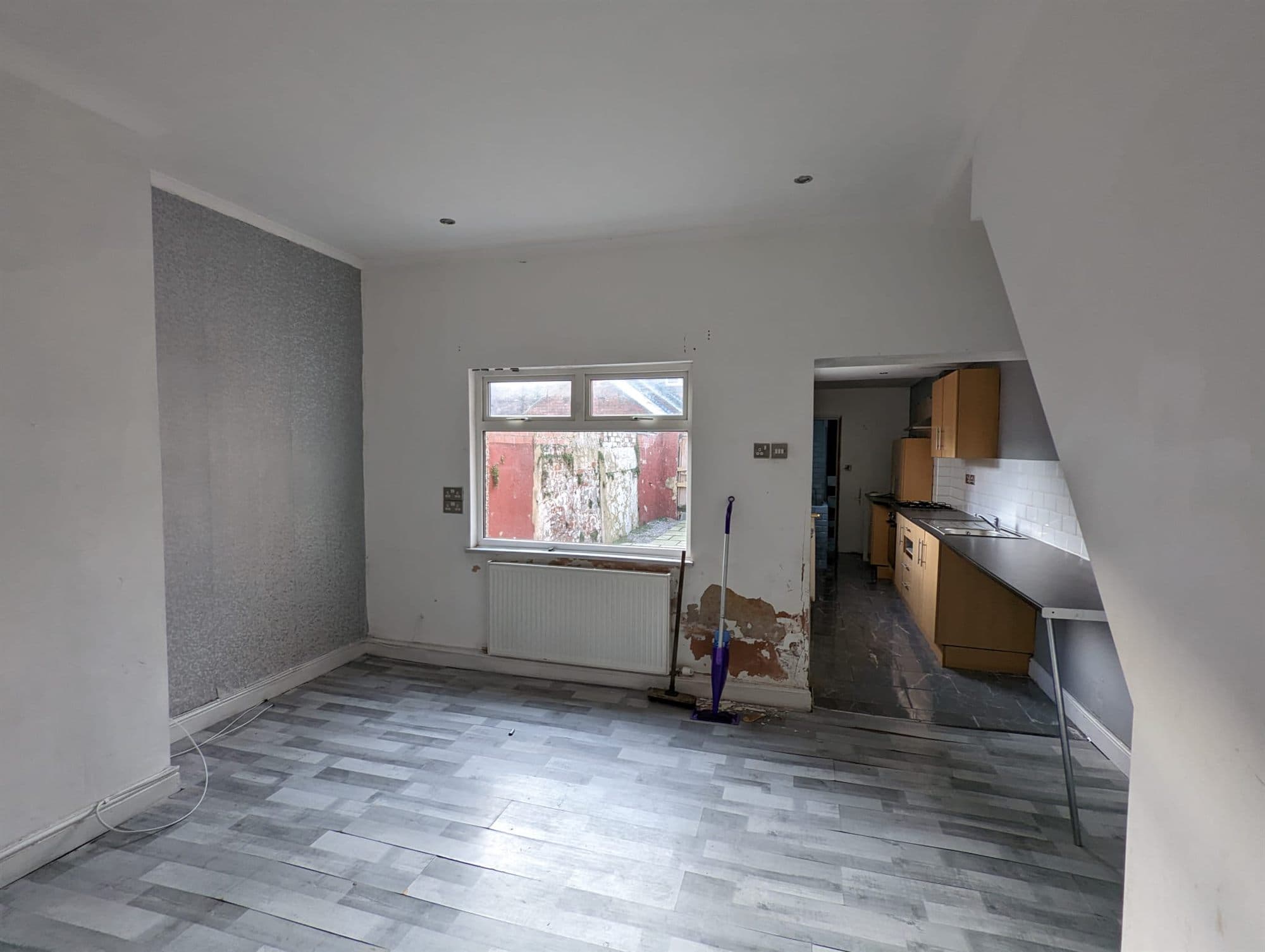 Grey Wood Flooring, Second Room