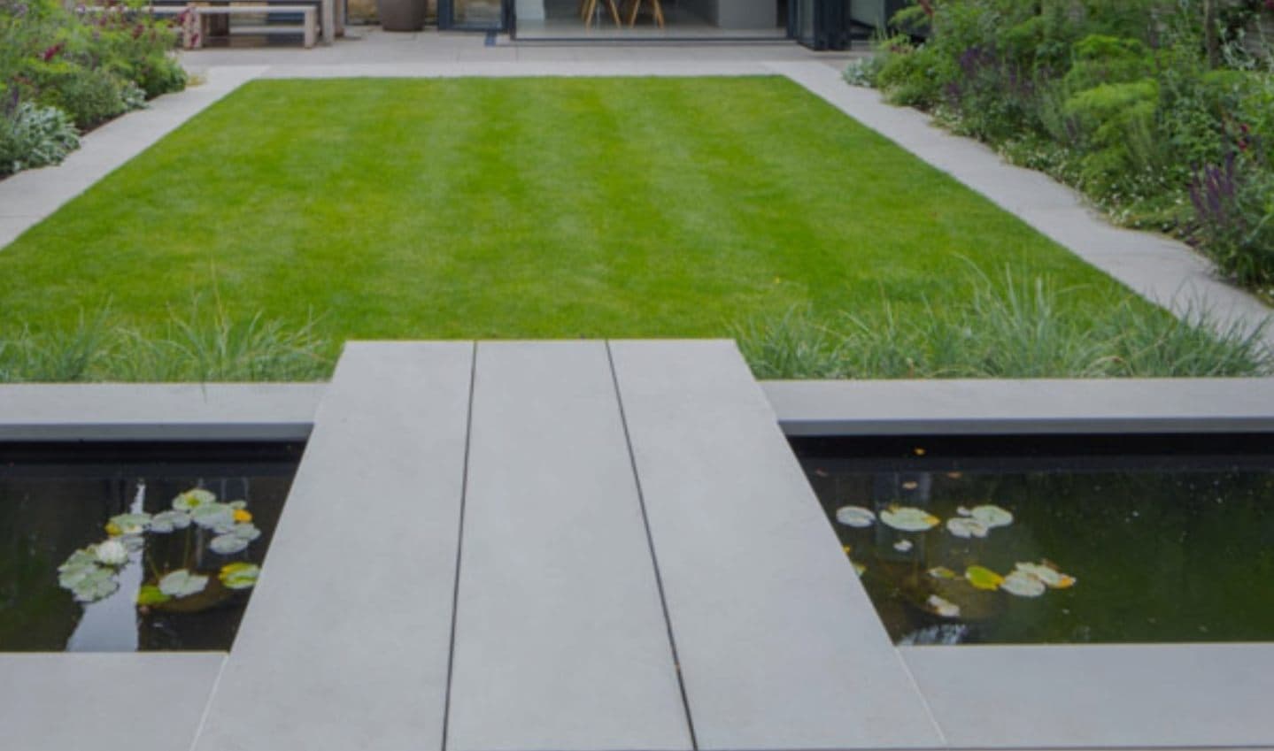 Lawn, Path & Reflecting Pool