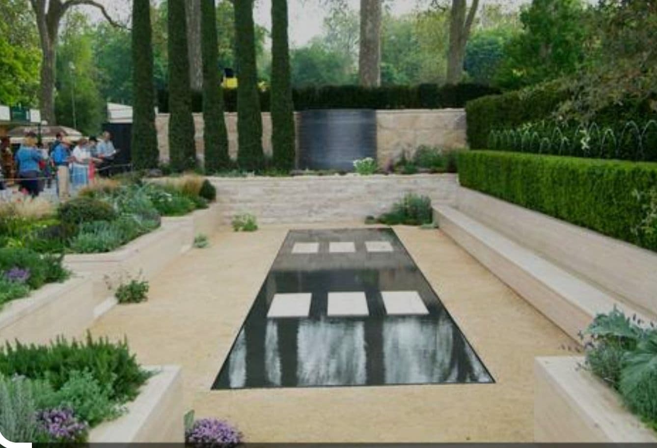 Landscaped Garden with Pond