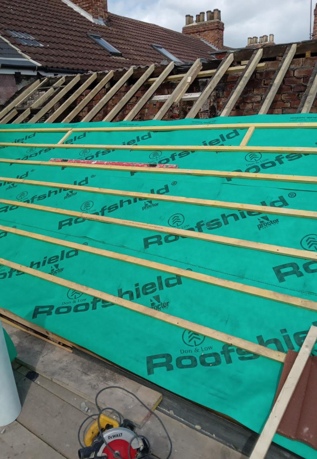 Slate Re-Roof on a Period Home — before